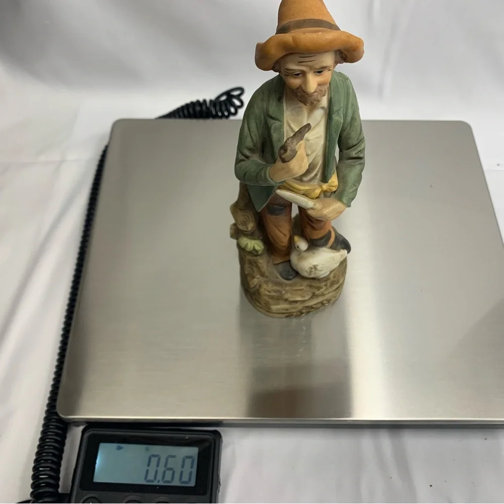 HOMCO Porcelain FIGURINE Old Man with Goose #1417